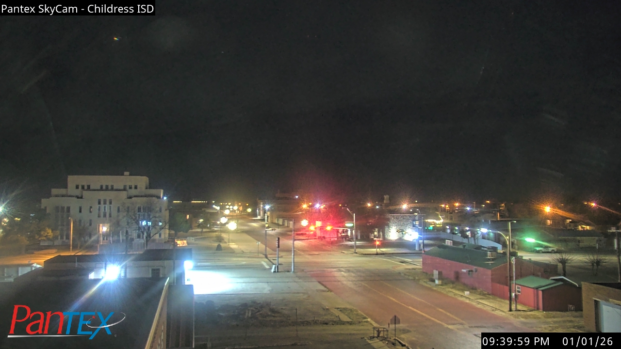 Thumbnail for current weather camera view from Childress ISD in Childress, Texas