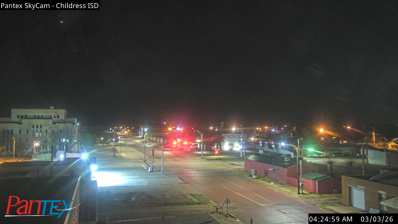 Thumbnail for current weather camera view from Childress ISD in Childress, Texas