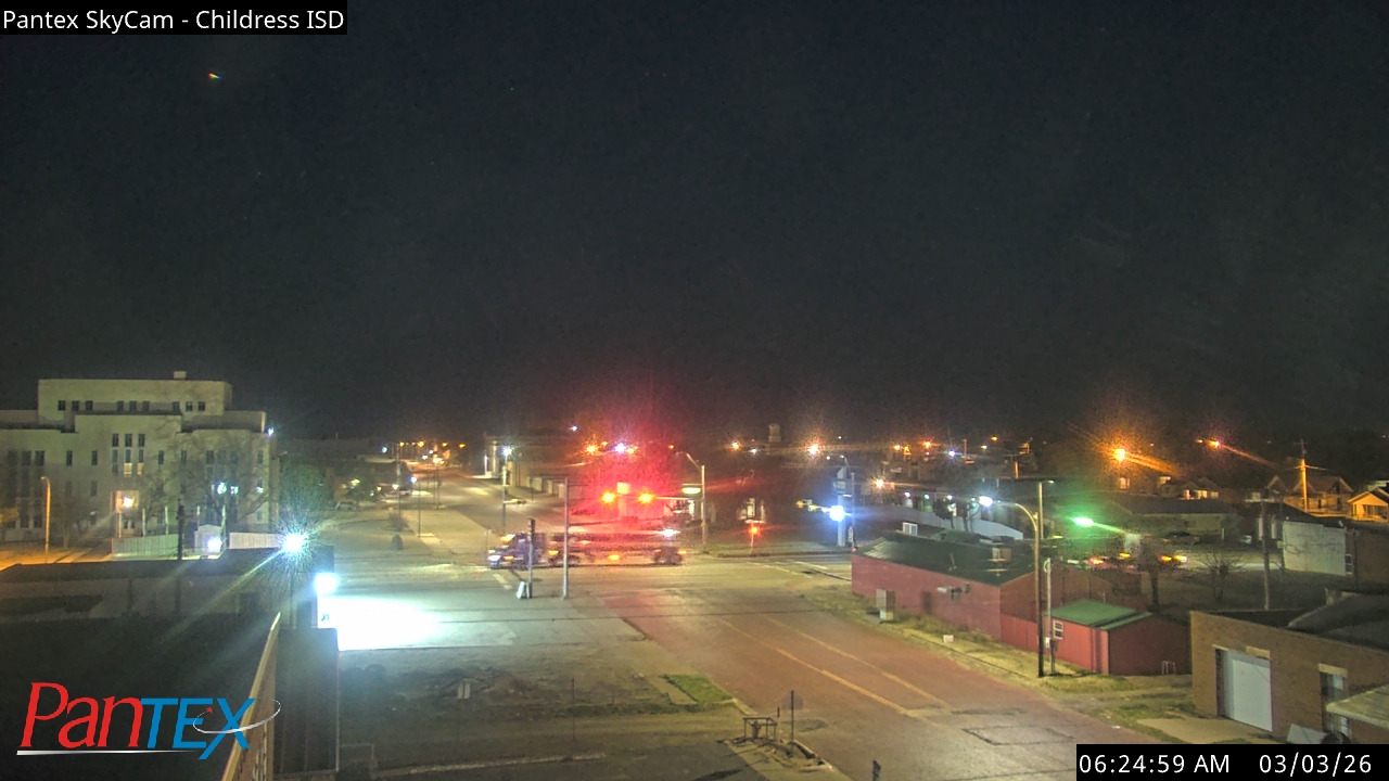 Thumbnail for current weather camera view from Childress ISD in Childress, Texas