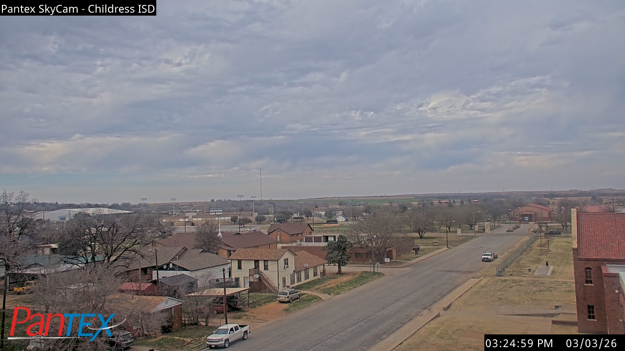 Thumbnail for current weather camera view from Childress ISD in Childress, Texas
