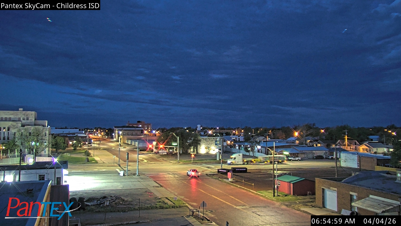Thumbnail for current weather camera view from Childress ISD in Childress, Texas