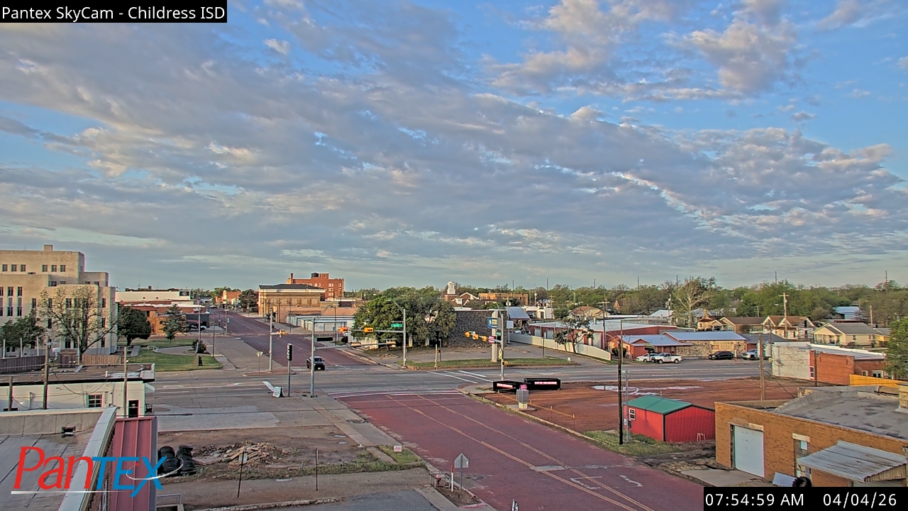 Thumbnail for current weather camera view from Childress ISD in Childress, Texas