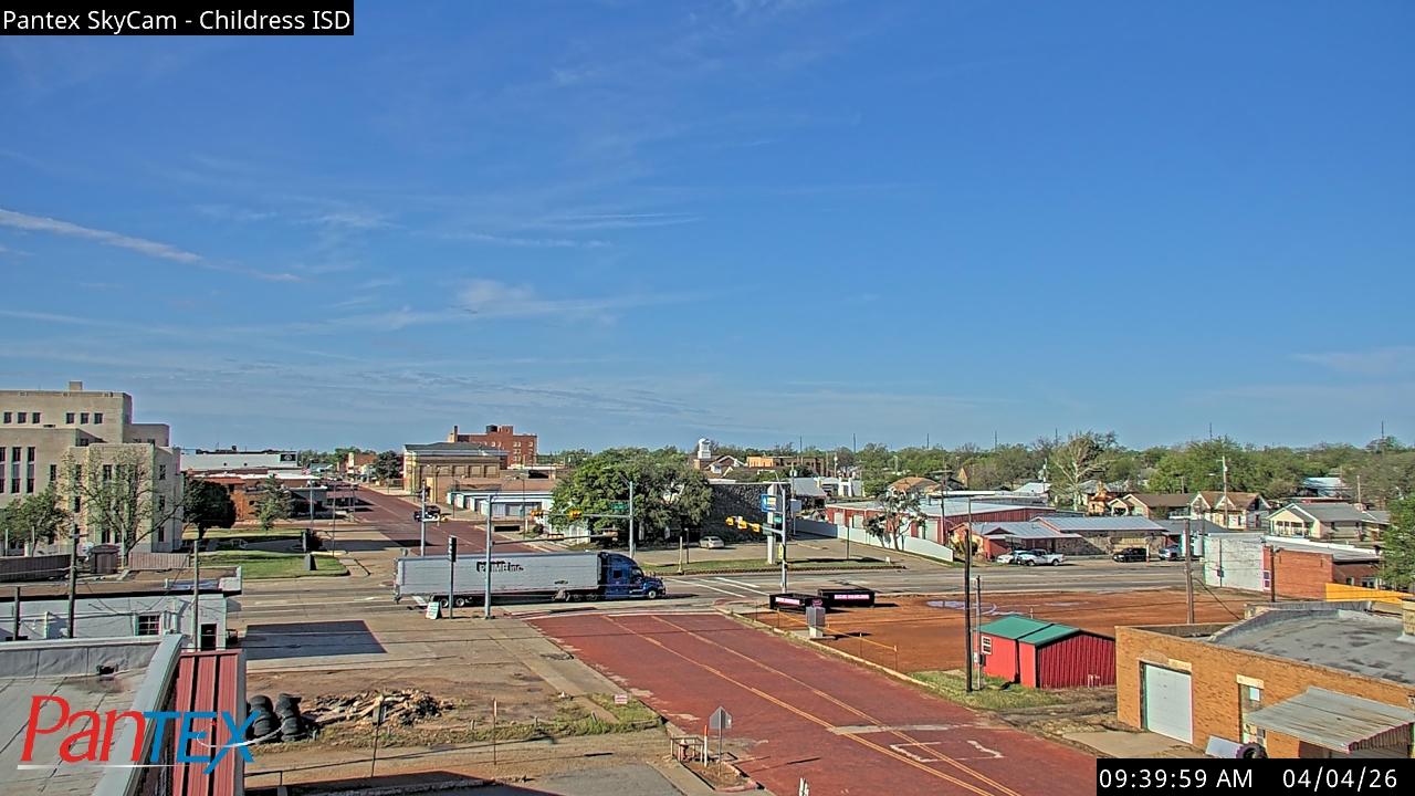 Thumbnail for current weather camera view from Childress ISD in Childress, Texas