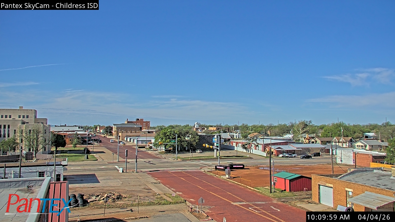 Thumbnail for current weather camera view from Childress ISD in Childress, Texas