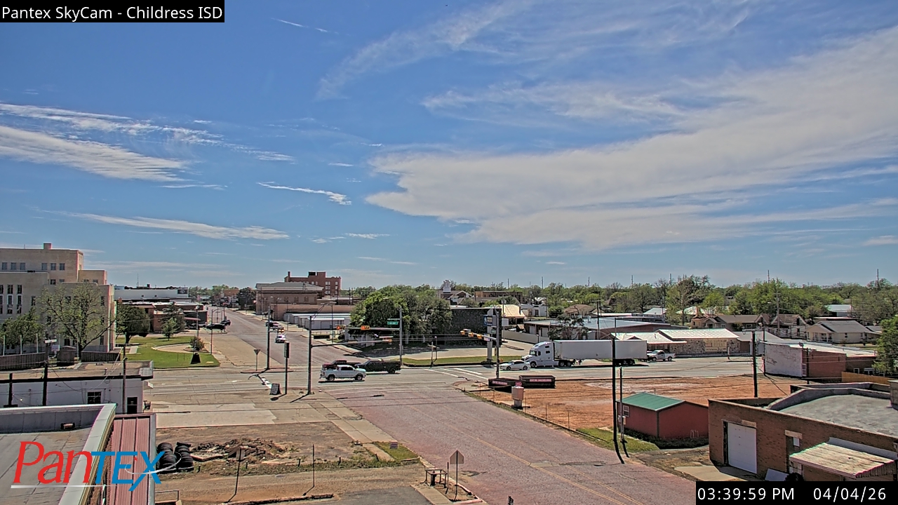 Thumbnail for current weather camera view from Childress ISD in Childress, Texas