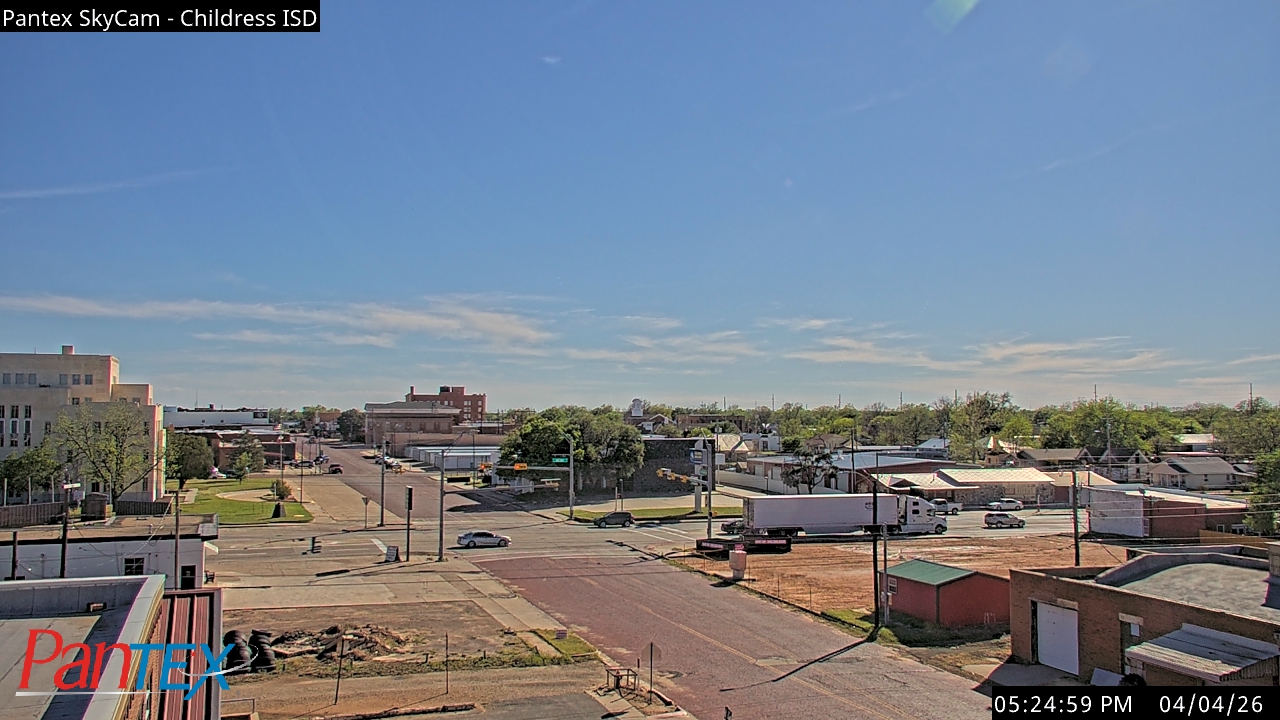 Thumbnail for current weather camera view from Childress ISD in Childress, Texas