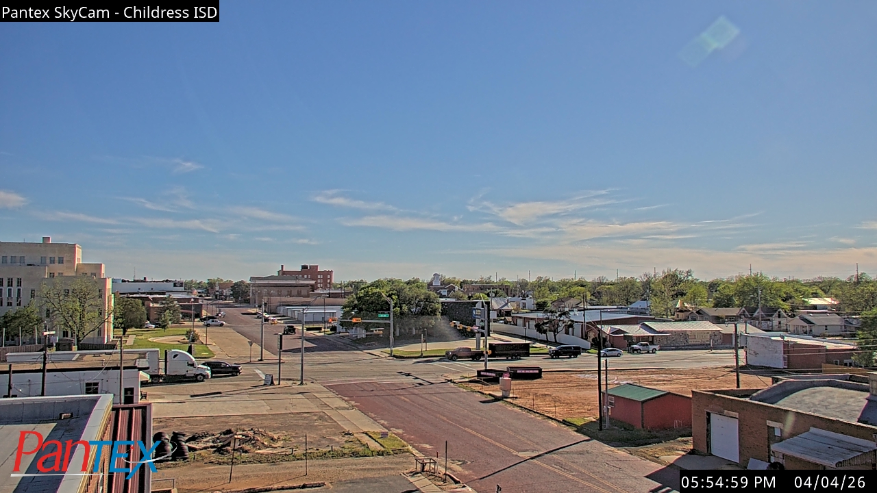 Thumbnail for current weather camera view from Childress ISD in Childress, Texas