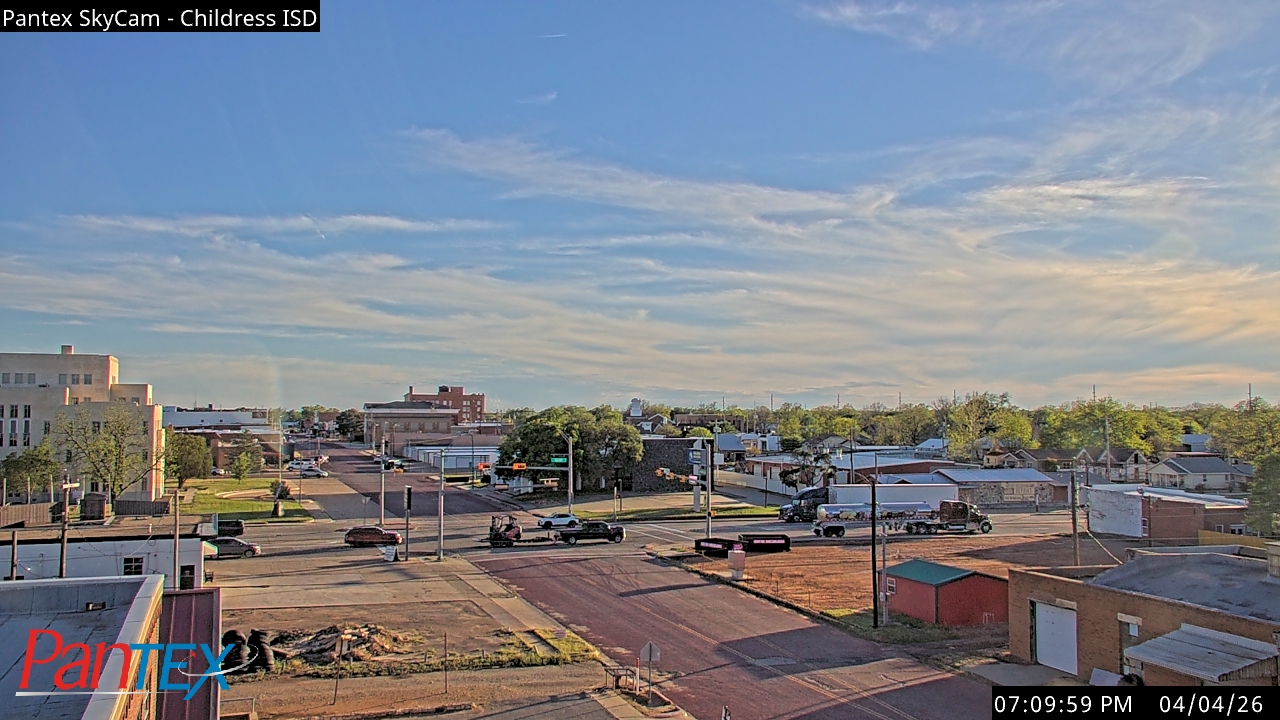 Thumbnail for current weather camera view from Childress ISD in Childress, Texas