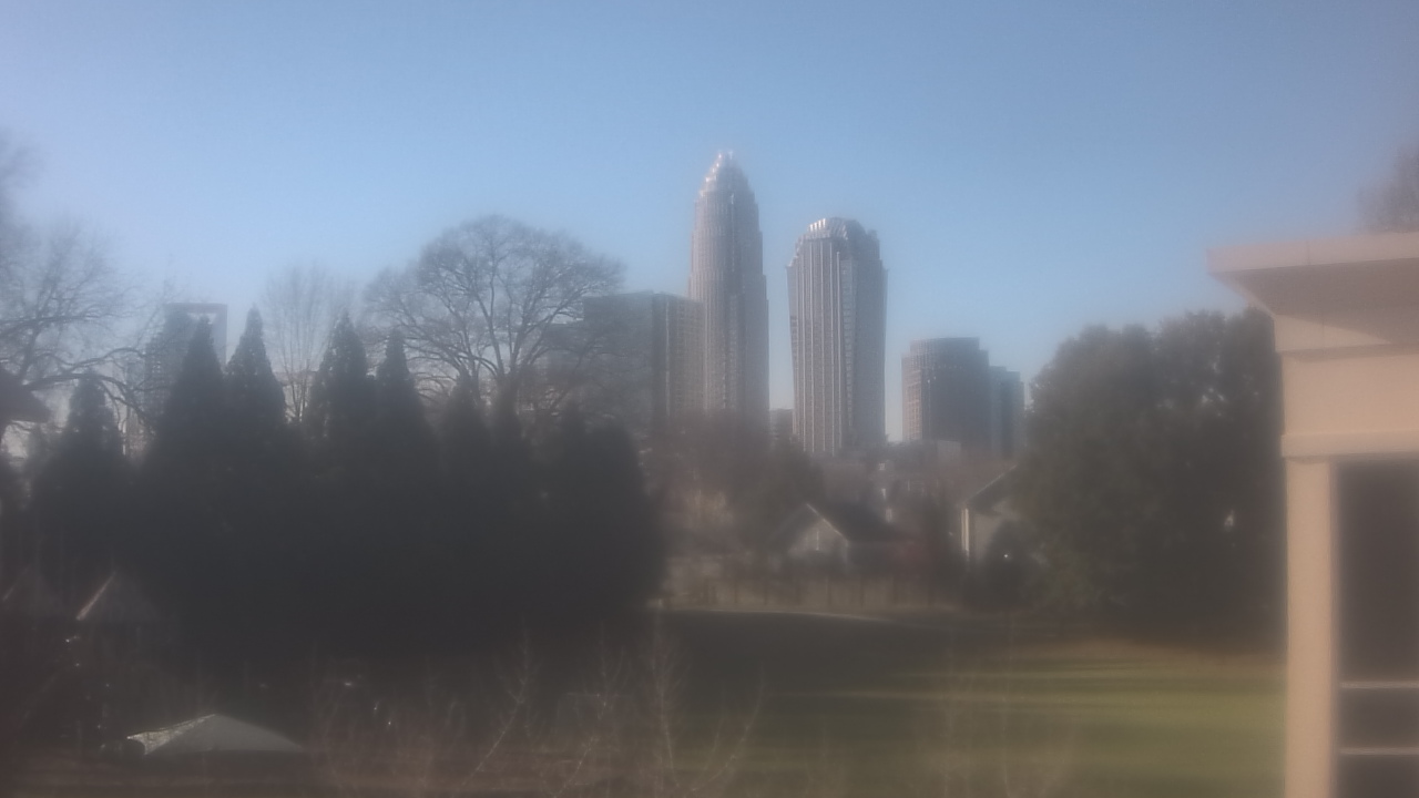 Thumbnail for current weather camera view from Trinity Episcopal School in Charlotte, North Carolina