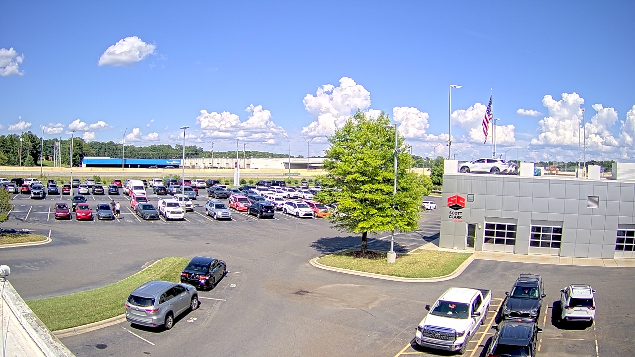 Thumbnail for current weather camera view from Scott Clarks Toyota in Stallings, North Carolina