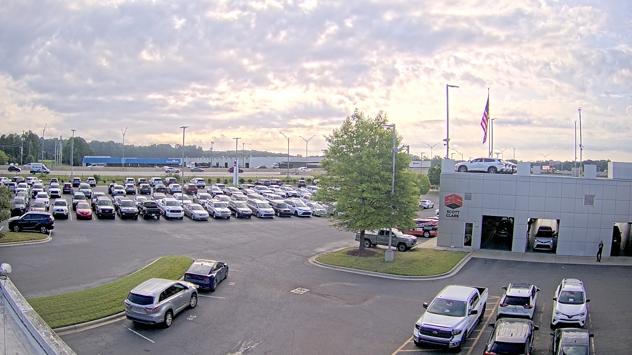 Thumbnail for current weather camera view from Scott Clarks Toyota in Stallings, North Carolina