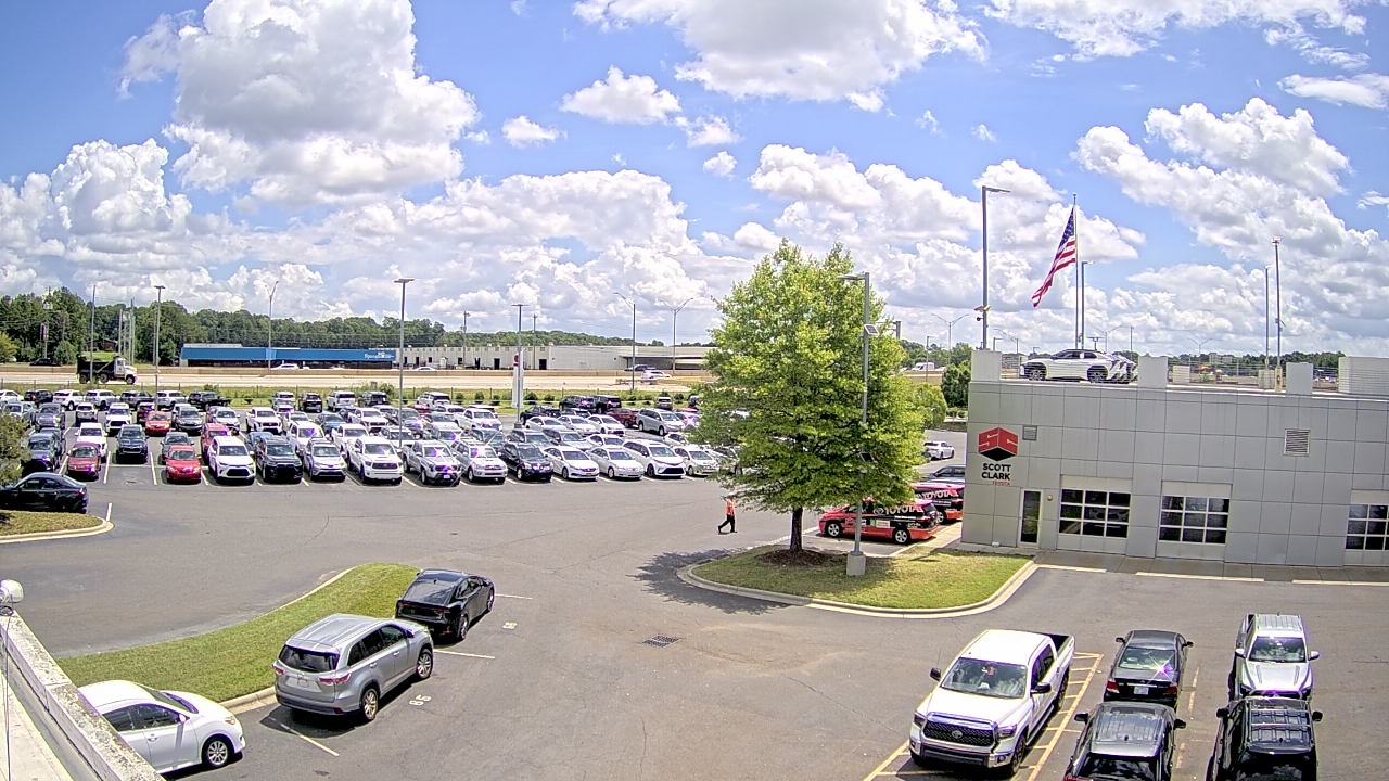 Thumbnail for current weather camera view from Scott Clarks Toyota in Stallings, North Carolina