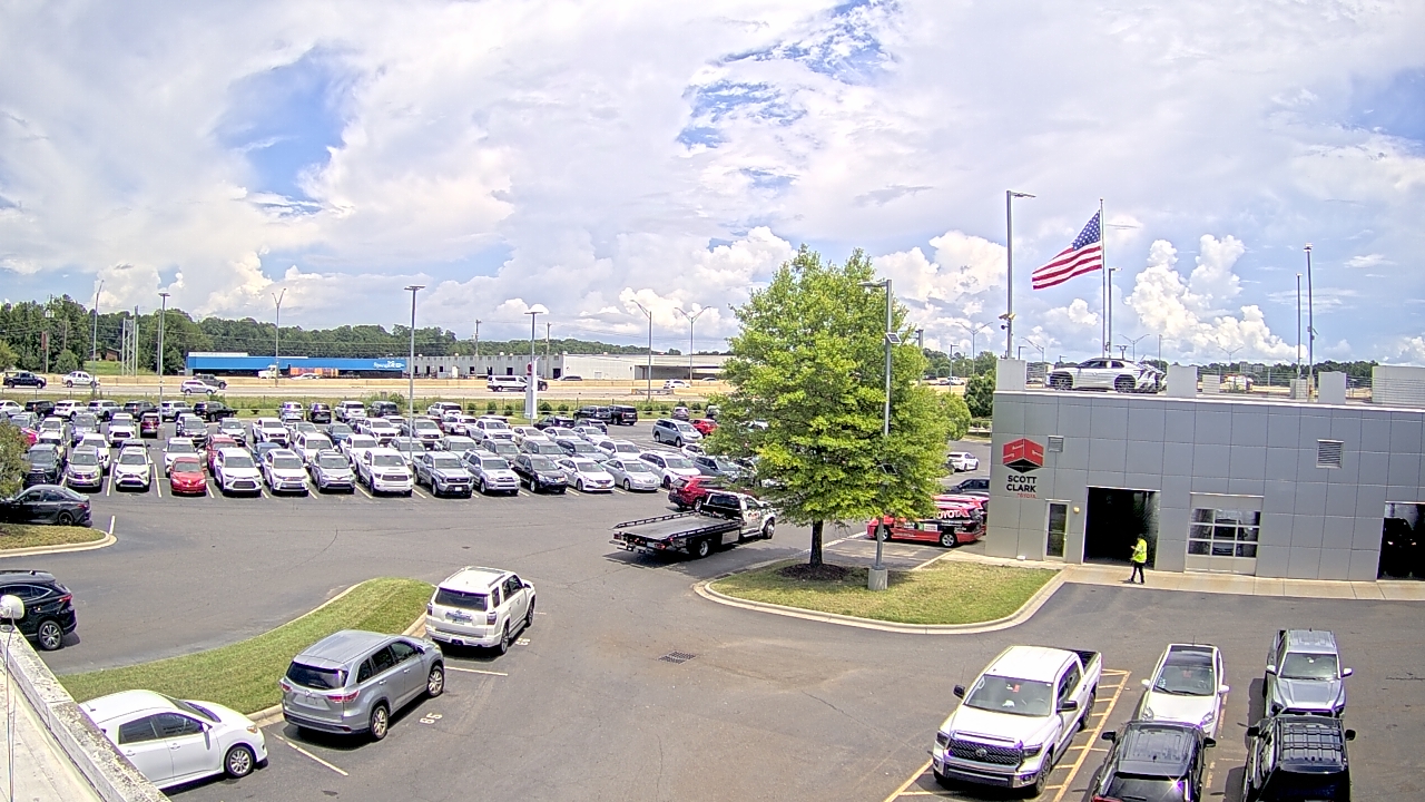 Thumbnail for current weather camera view from Scott Clarks Toyota in Stallings, North Carolina