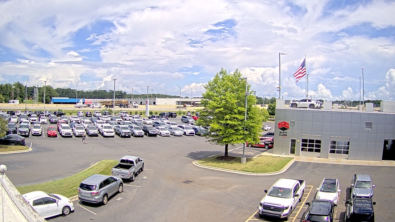 Thumbnail for current weather camera view from Scott Clarks Toyota in Stallings, North Carolina