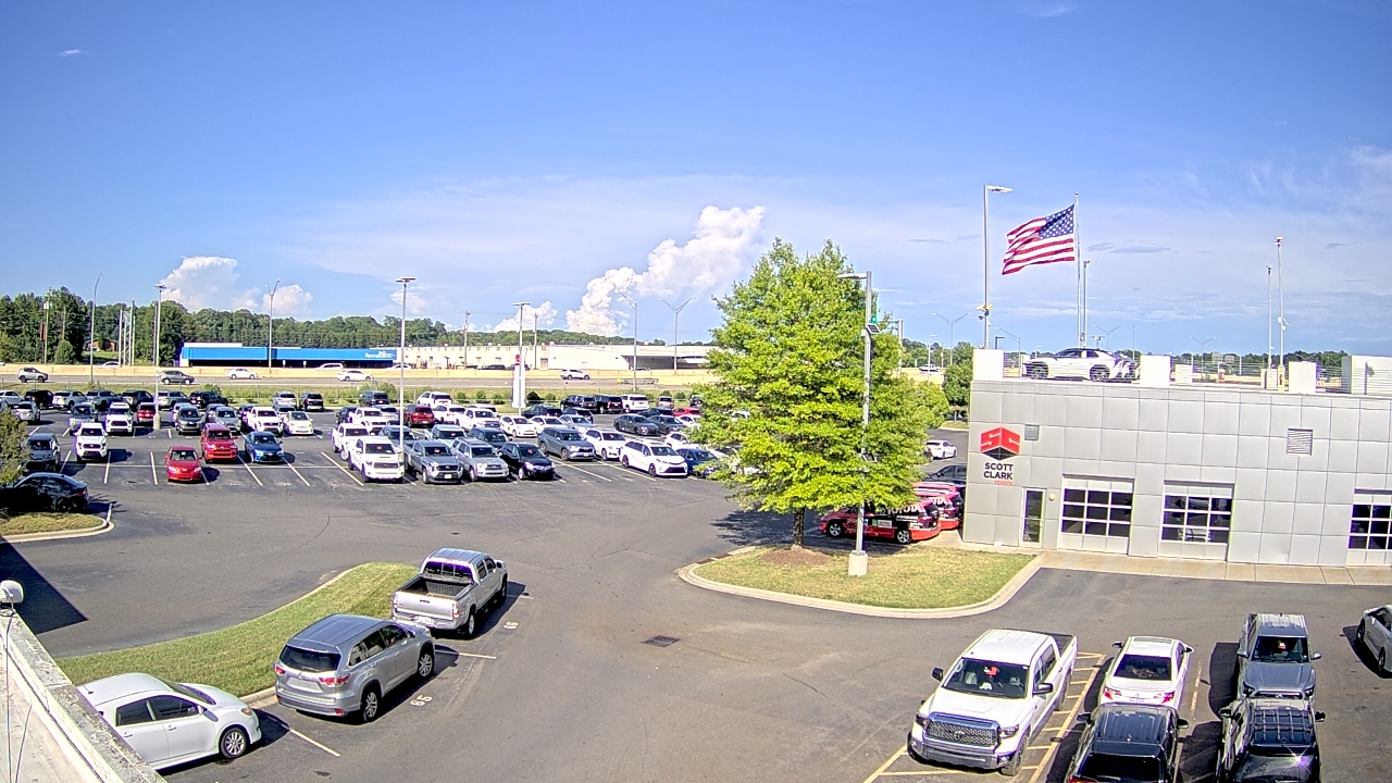 Thumbnail for current weather camera view from Scott Clarks Toyota in Stallings, North Carolina