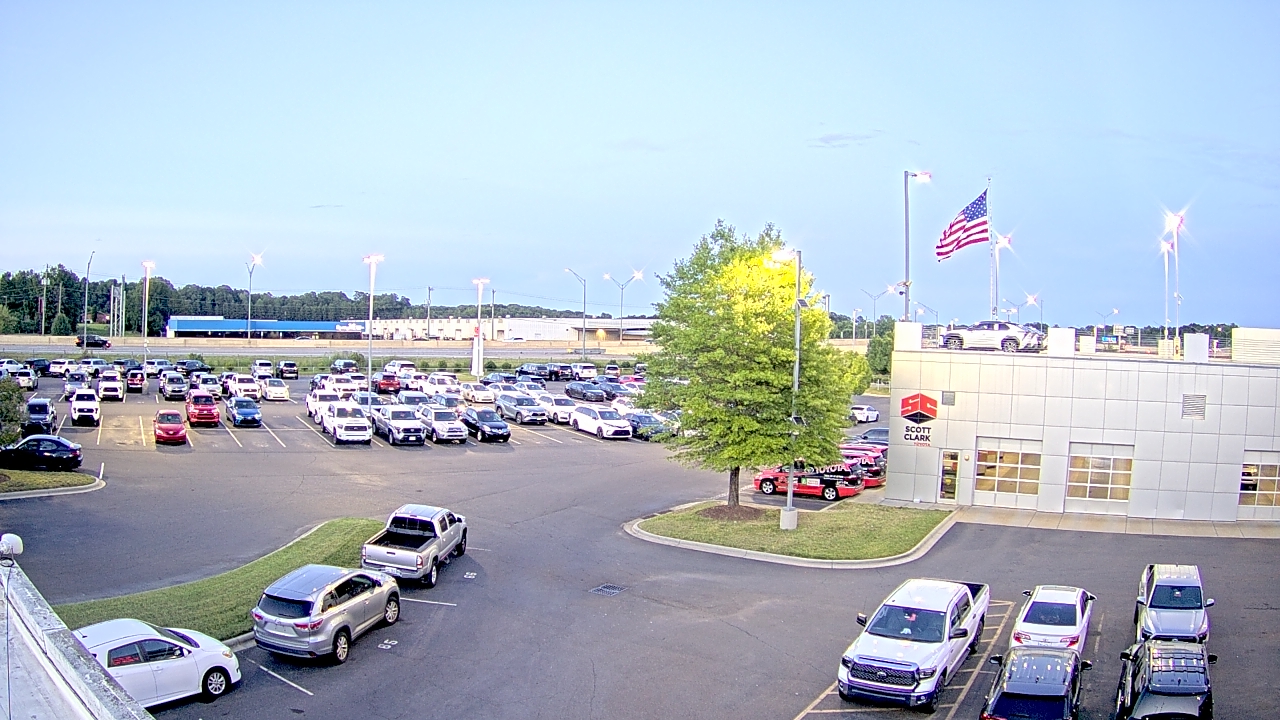 Thumbnail for current weather camera view from Scott Clarks Toyota in Stallings, North Carolina