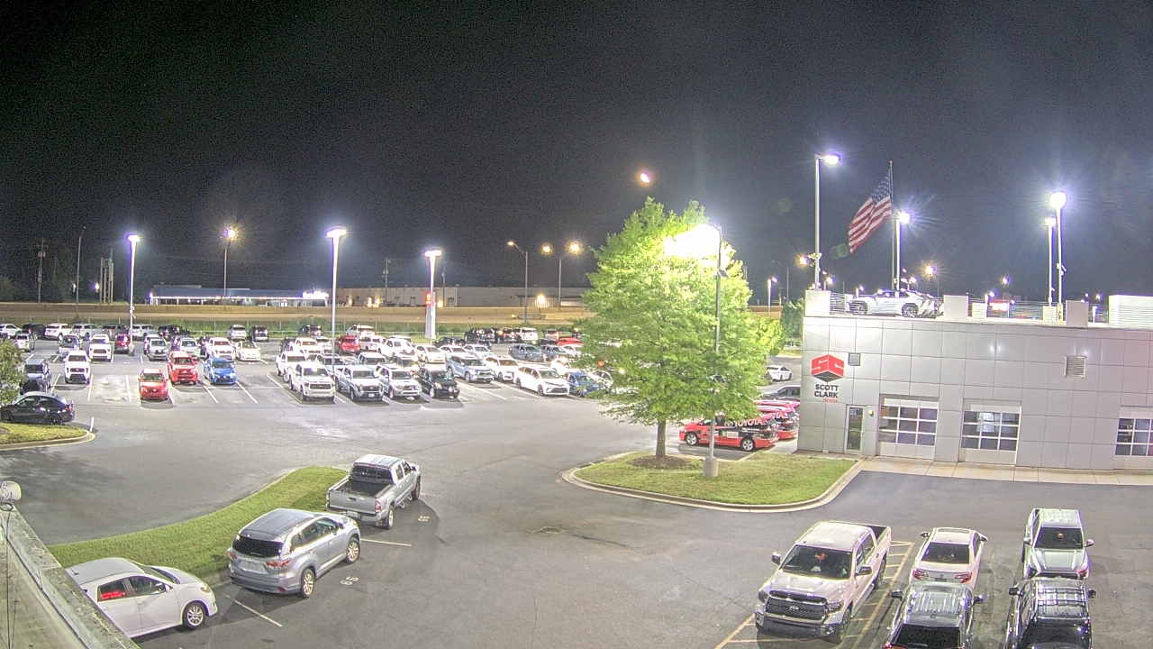 Thumbnail for current weather camera view from Scott Clarks Toyota in Stallings, North Carolina