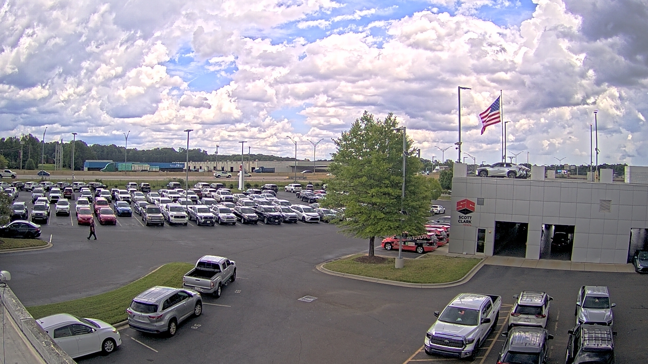 Thumbnail for current weather camera view from Scott Clarks Toyota in Stallings, North Carolina