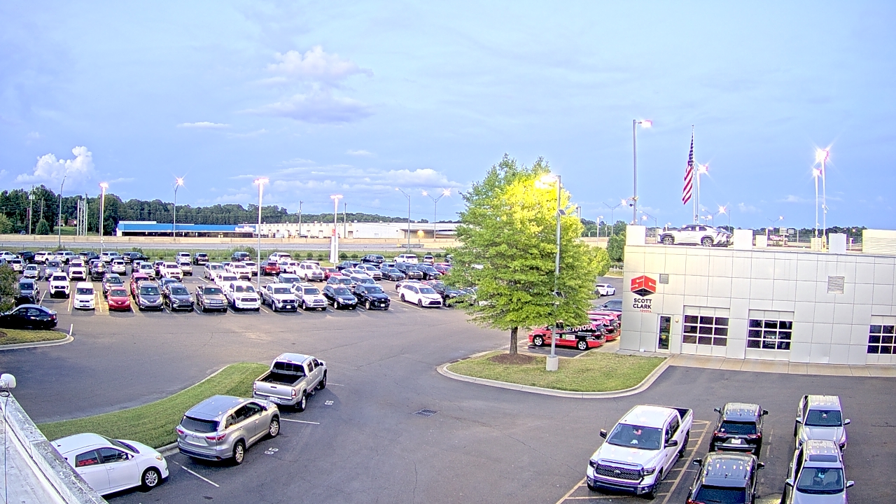 Thumbnail for current weather camera view from Scott Clarks Toyota in Stallings, North Carolina