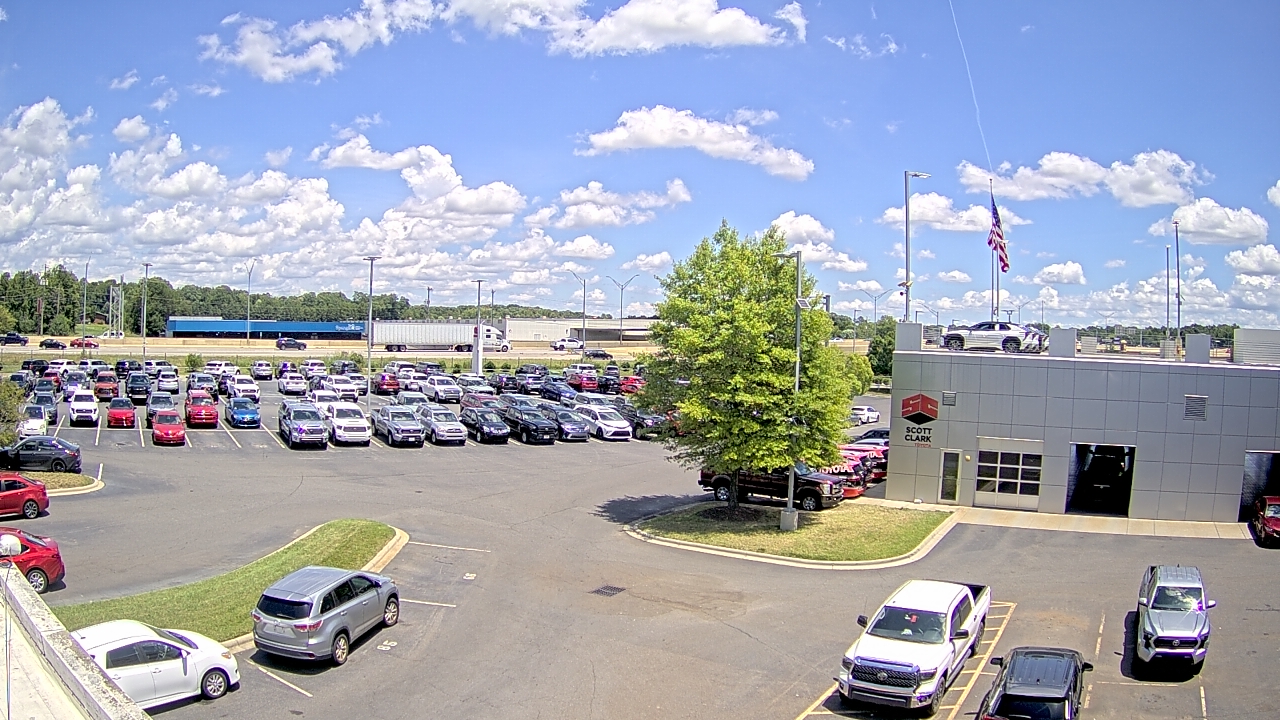 Thumbnail for current weather camera view from Scott Clarks Toyota in Stallings, North Carolina