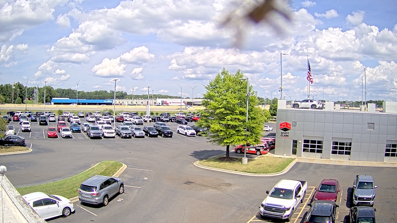 Thumbnail for current weather camera view from Scott Clarks Toyota in Stallings, North Carolina