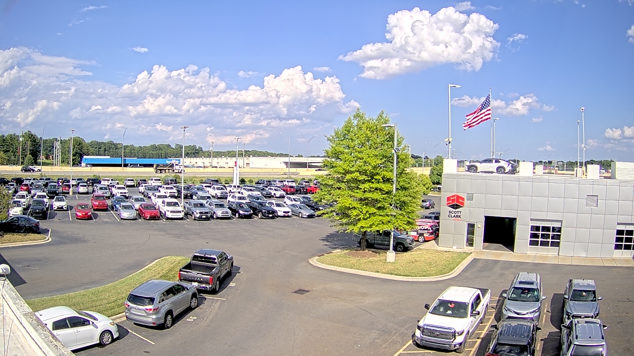 Thumbnail for current weather camera view from Scott Clarks Toyota in Stallings, North Carolina