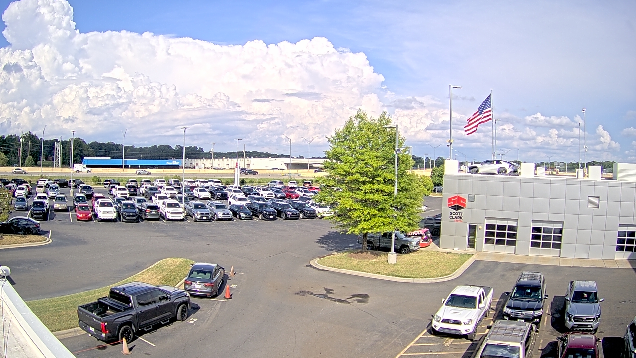 Thumbnail for current weather camera view from Scott Clarks Toyota in Stallings, North Carolina
