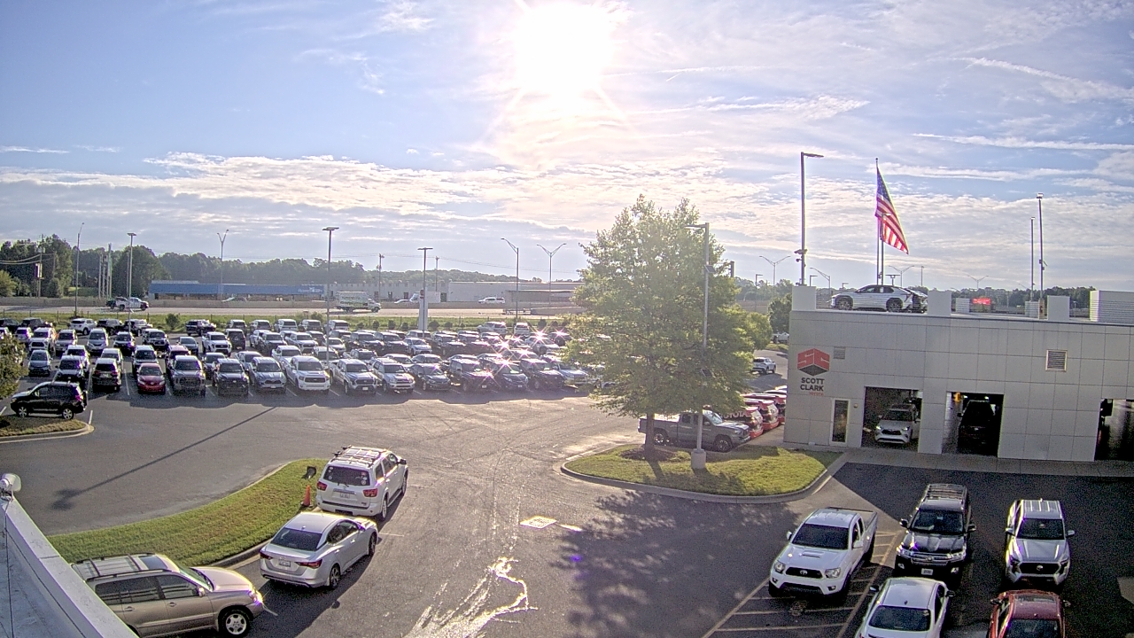 Thumbnail for current weather camera view from Scott Clarks Toyota in Stallings, North Carolina