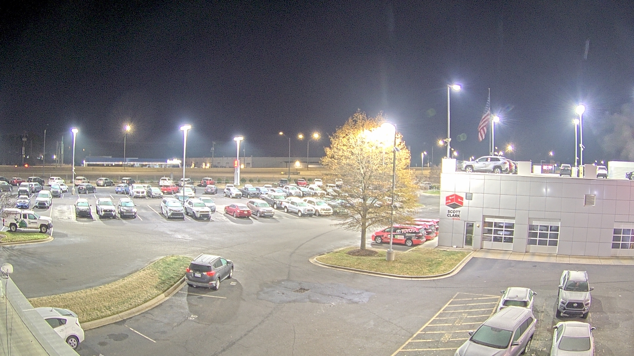 Thumbnail for current weather camera view from Scott Clarks Toyota in Stallings, North Carolina