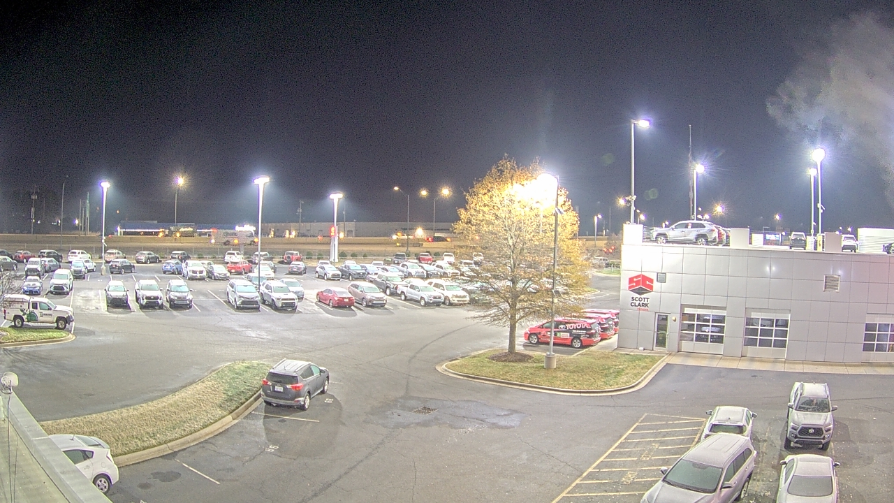 Thumbnail for current weather camera view from Scott Clarks Toyota in Stallings, North Carolina