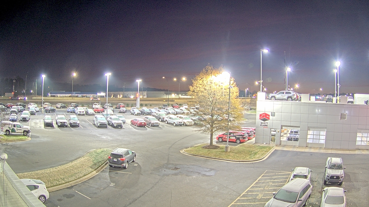 Thumbnail for current weather camera view from Scott Clarks Toyota in Stallings, North Carolina