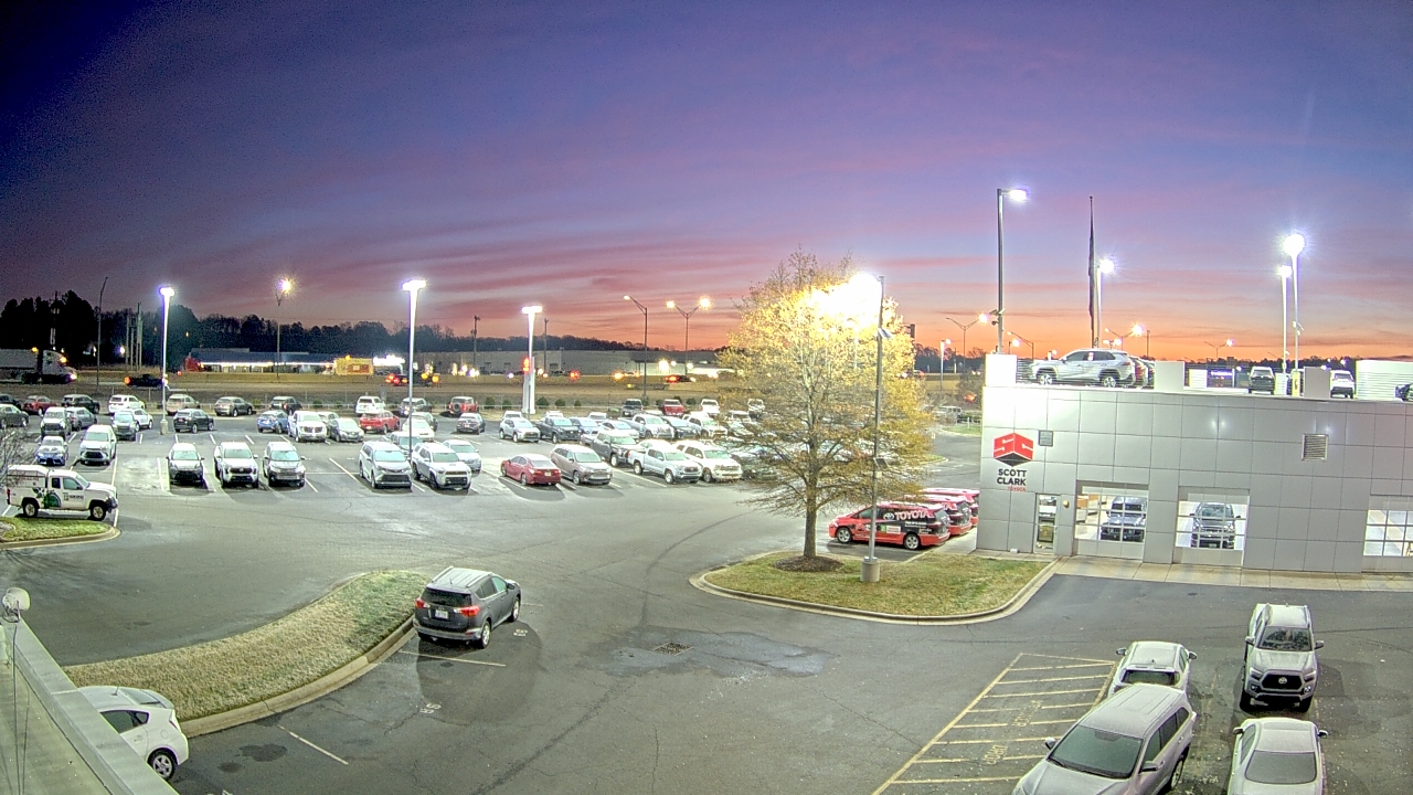 Thumbnail for current weather camera view from Scott Clarks Toyota in Stallings, North Carolina