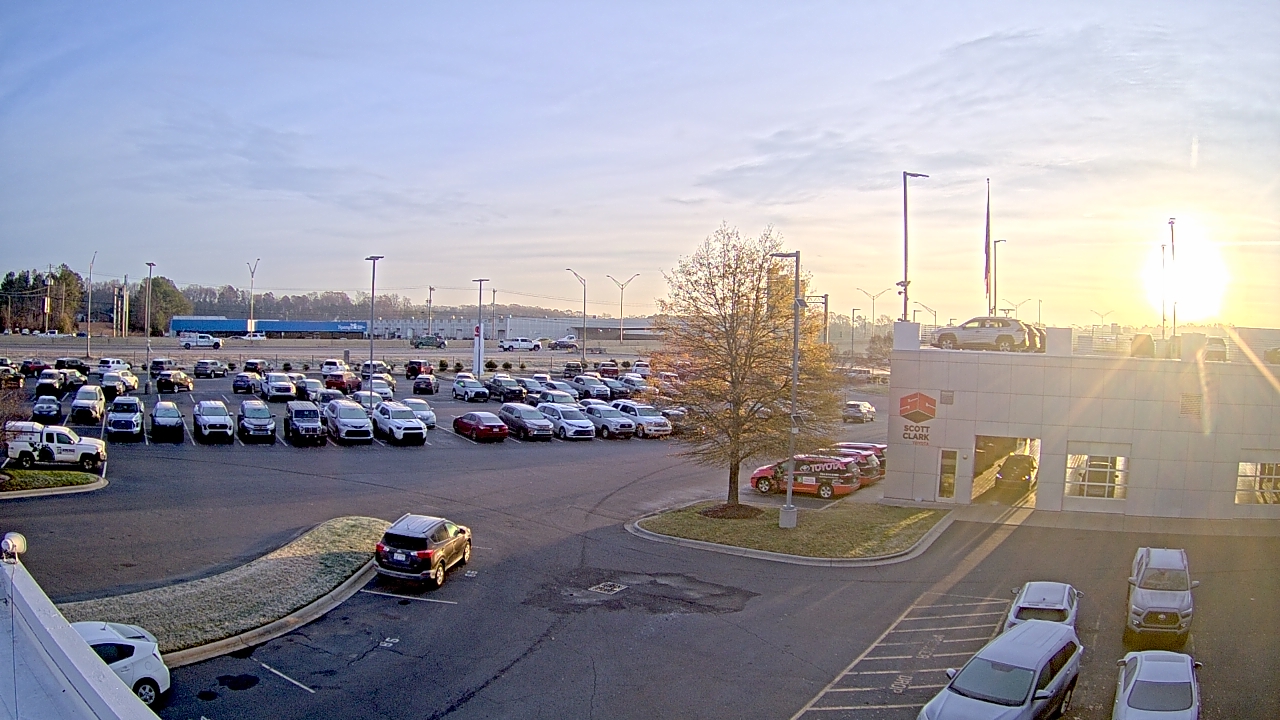 Thumbnail for current weather camera view from Scott Clarks Toyota in Stallings, North Carolina