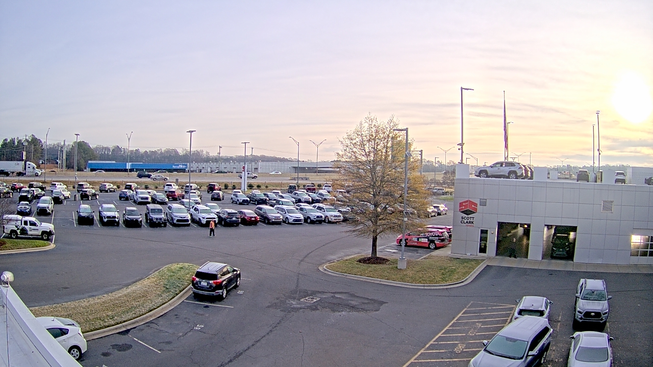 Thumbnail for current weather camera view from Scott Clarks Toyota in Stallings, North Carolina