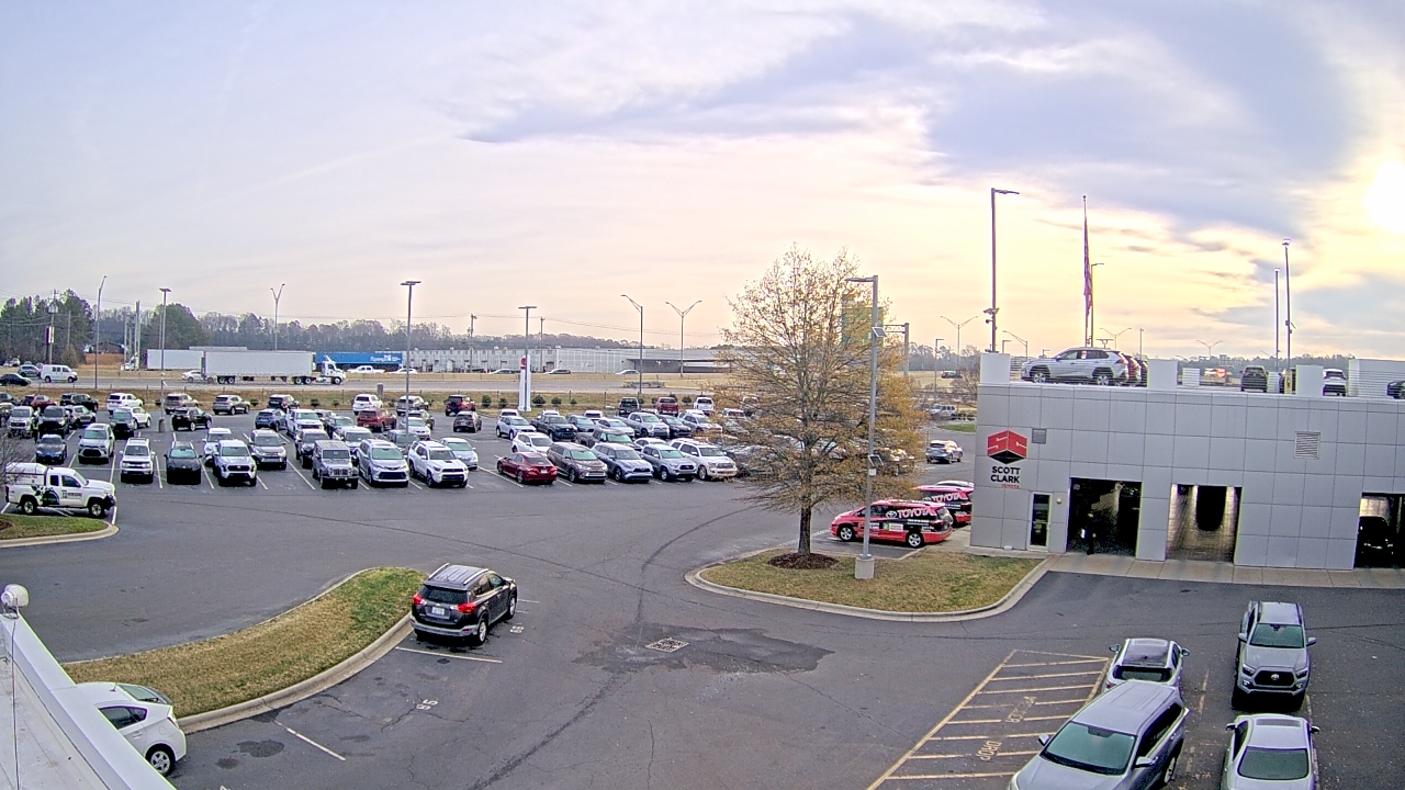 Thumbnail for current weather camera view from Scott Clarks Toyota in Stallings, North Carolina
