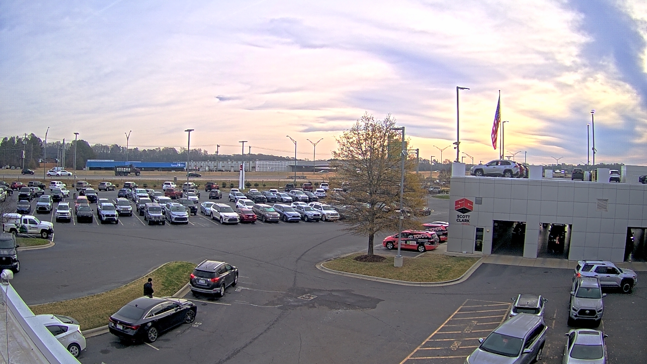 Thumbnail for current weather camera view from Scott Clarks Toyota in Stallings, North Carolina