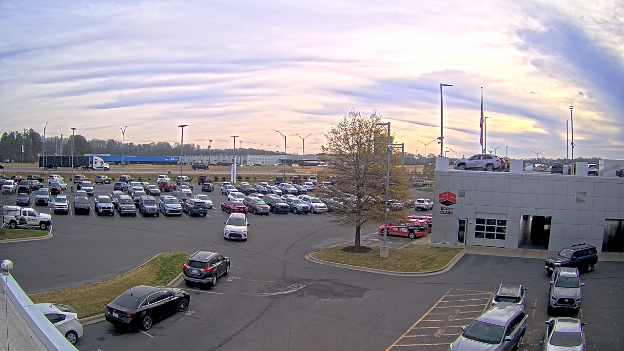 Thumbnail for current weather camera view from Scott Clarks Toyota in Stallings, North Carolina