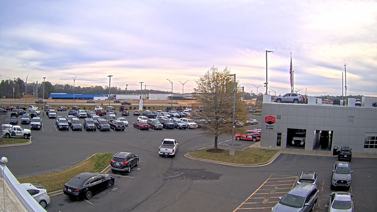 Thumbnail for current weather camera view from Scott Clarks Toyota in Stallings, North Carolina