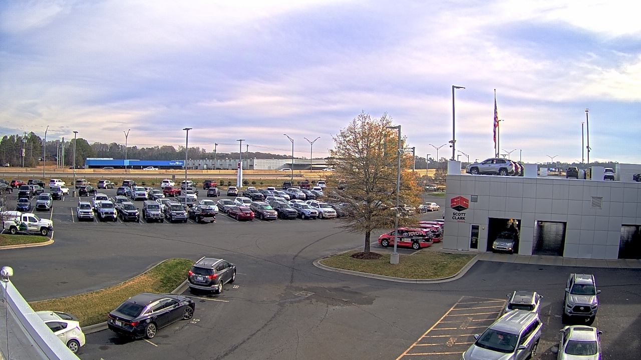 Thumbnail for current weather camera view from Scott Clarks Toyota in Stallings, North Carolina