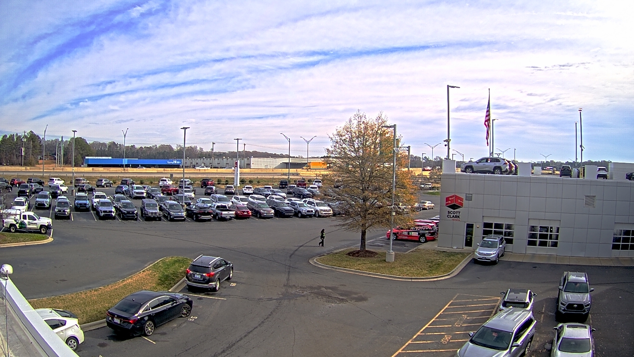 Thumbnail for current weather camera view from Scott Clarks Toyota in Stallings, North Carolina