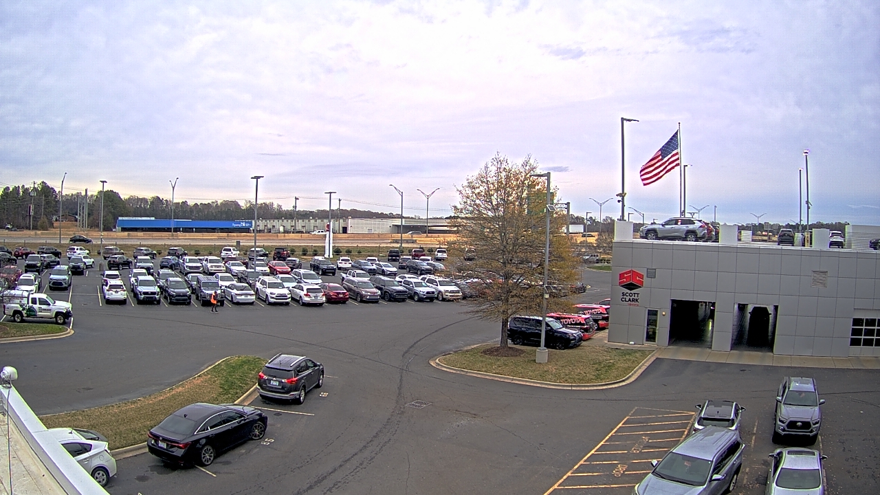 Thumbnail for current weather camera view from Scott Clarks Toyota in Stallings, North Carolina