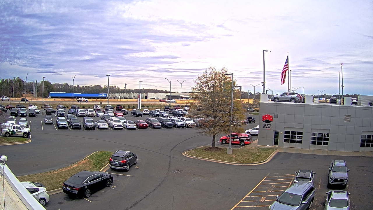 Thumbnail for current weather camera view from Scott Clarks Toyota in Stallings, North Carolina