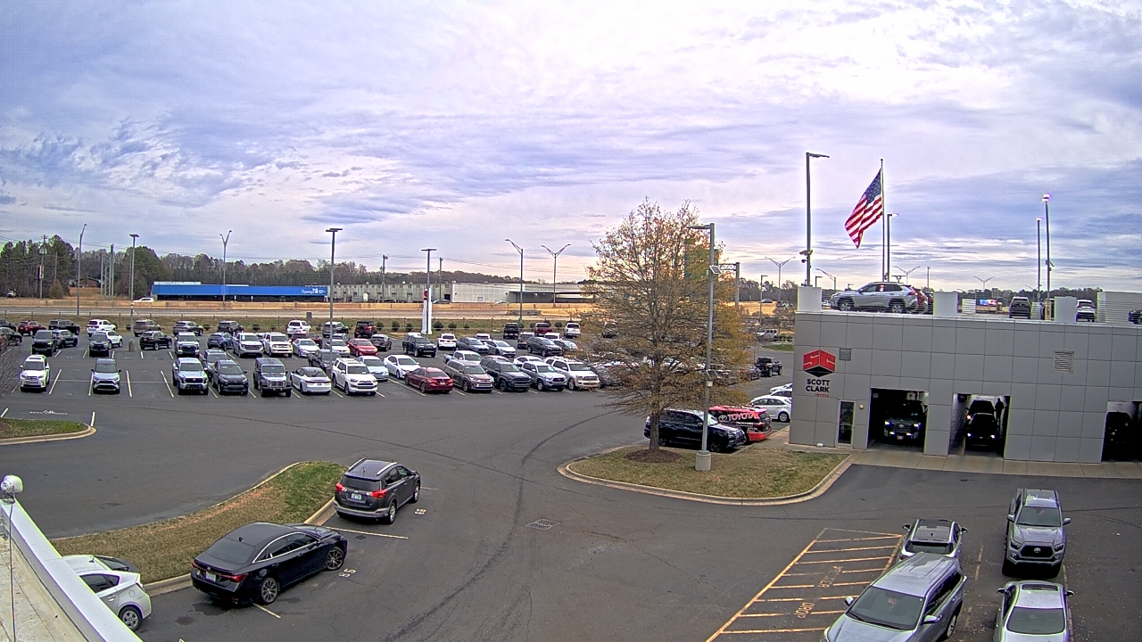 Thumbnail for current weather camera view from Scott Clarks Toyota in Stallings, North Carolina
