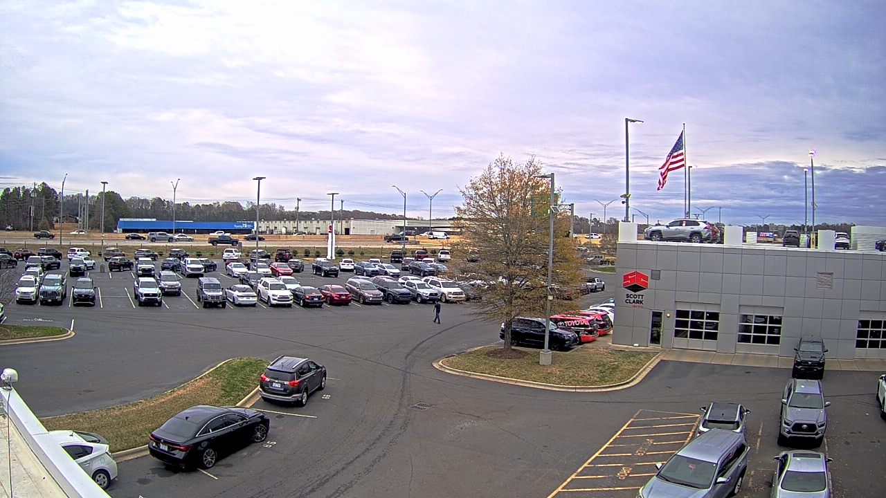 Thumbnail for current weather camera view from Scott Clarks Toyota in Stallings, North Carolina