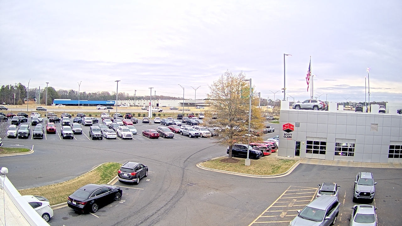 Thumbnail for current weather camera view from Scott Clarks Toyota in Stallings, North Carolina