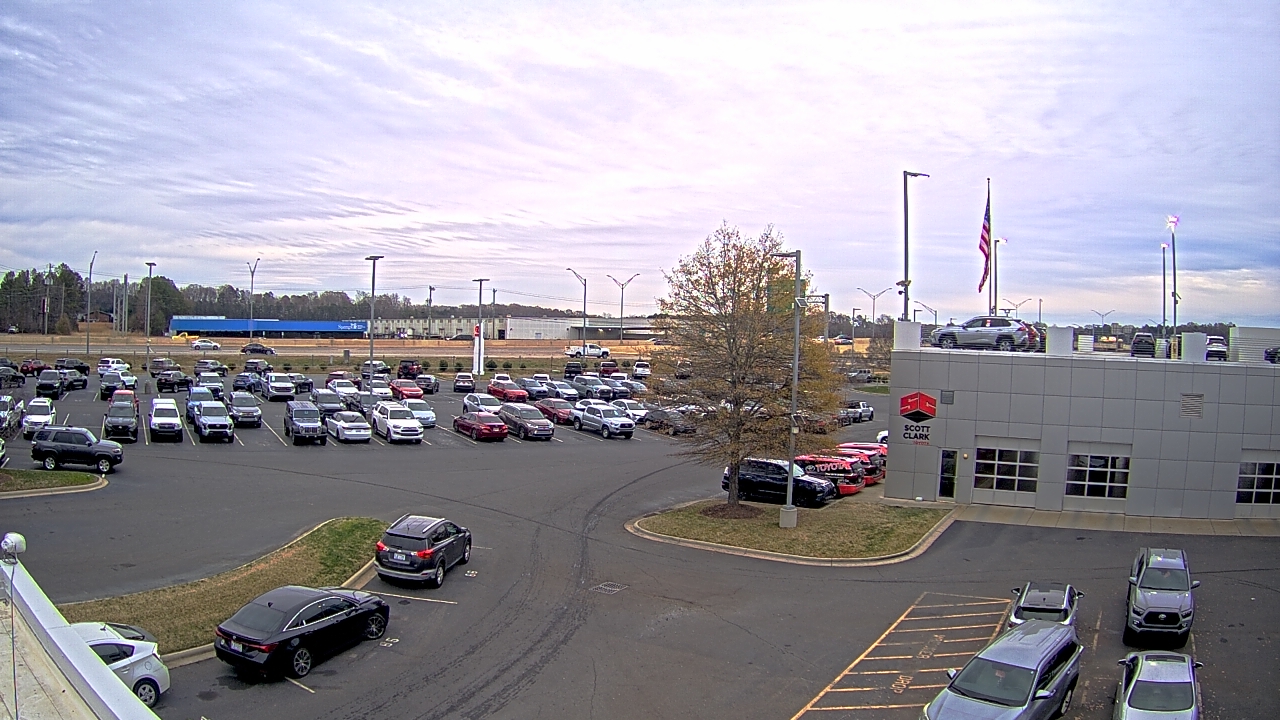 Thumbnail for current weather camera view from Scott Clarks Toyota in Stallings, North Carolina