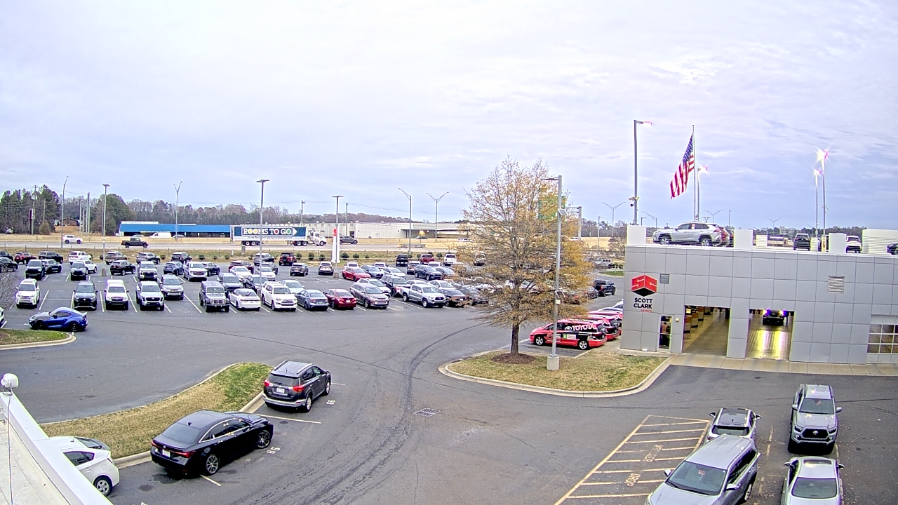 Thumbnail for current weather camera view from Scott Clarks Toyota in Stallings, North Carolina