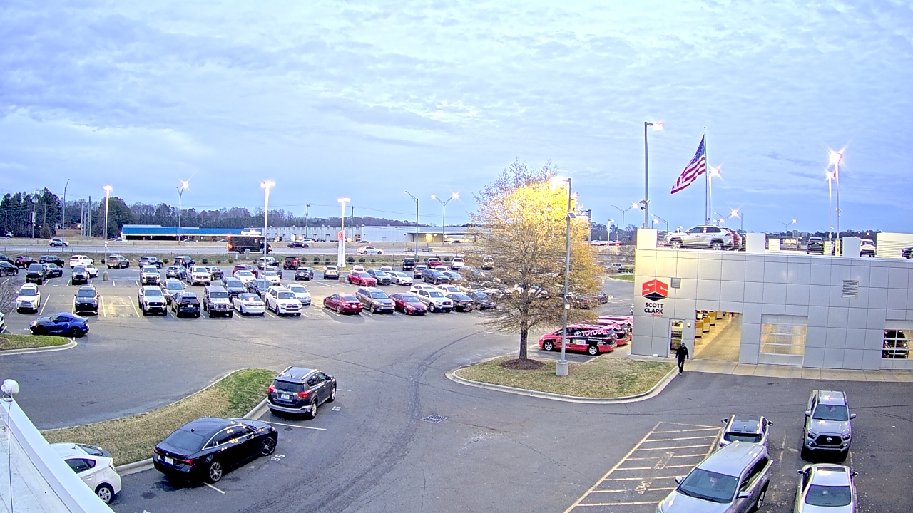 Thumbnail for current weather camera view from Scott Clarks Toyota in Stallings, North Carolina