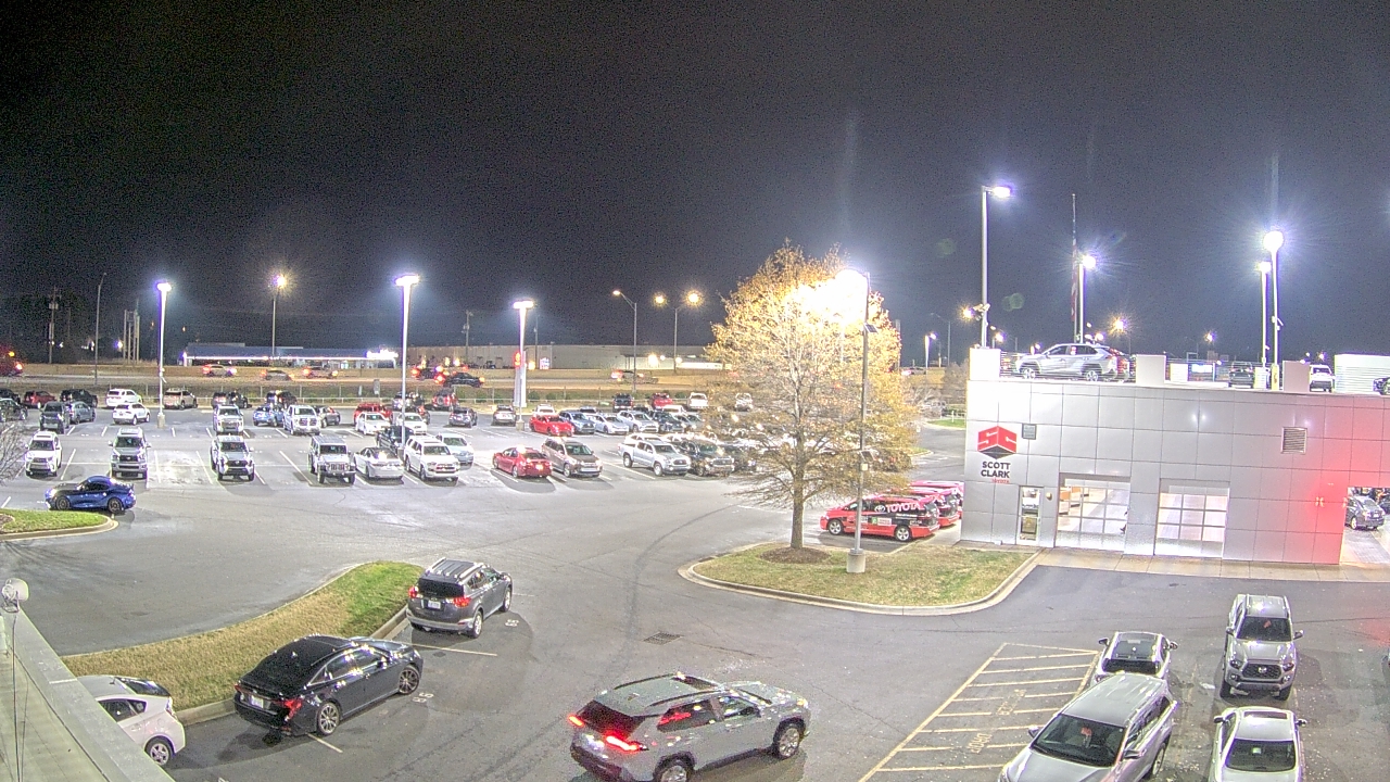 Thumbnail for current weather camera view from Scott Clarks Toyota in Stallings, North Carolina