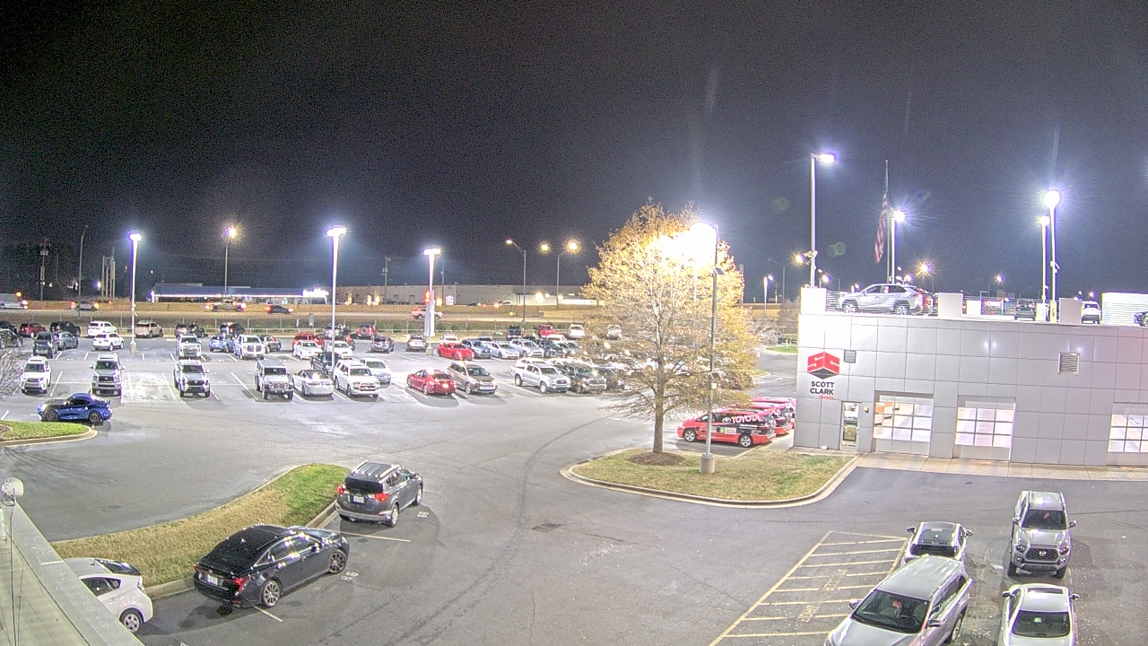 Thumbnail for current weather camera view from Scott Clarks Toyota in Stallings, North Carolina